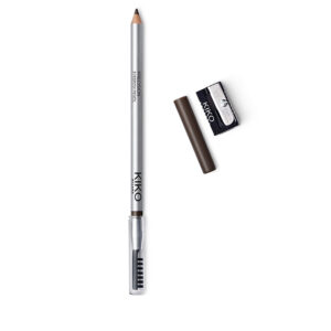 „02 Dark Chestnut” antakių pieštukas su drožtuku ir šepetėliu