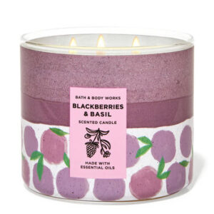 „Blackberries&Basil” 3 knatų žvakė