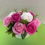 Muilo gėlių puokštė „Rožinis laivelis”-14