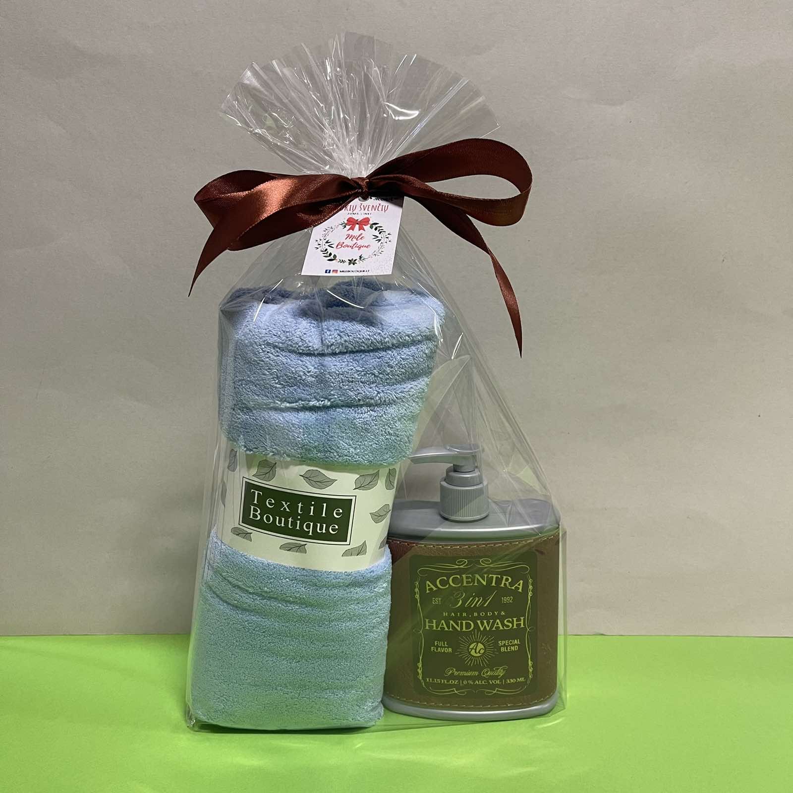 Dovanų rinkinys su rankų muilu ir rankšluosčiu-1
