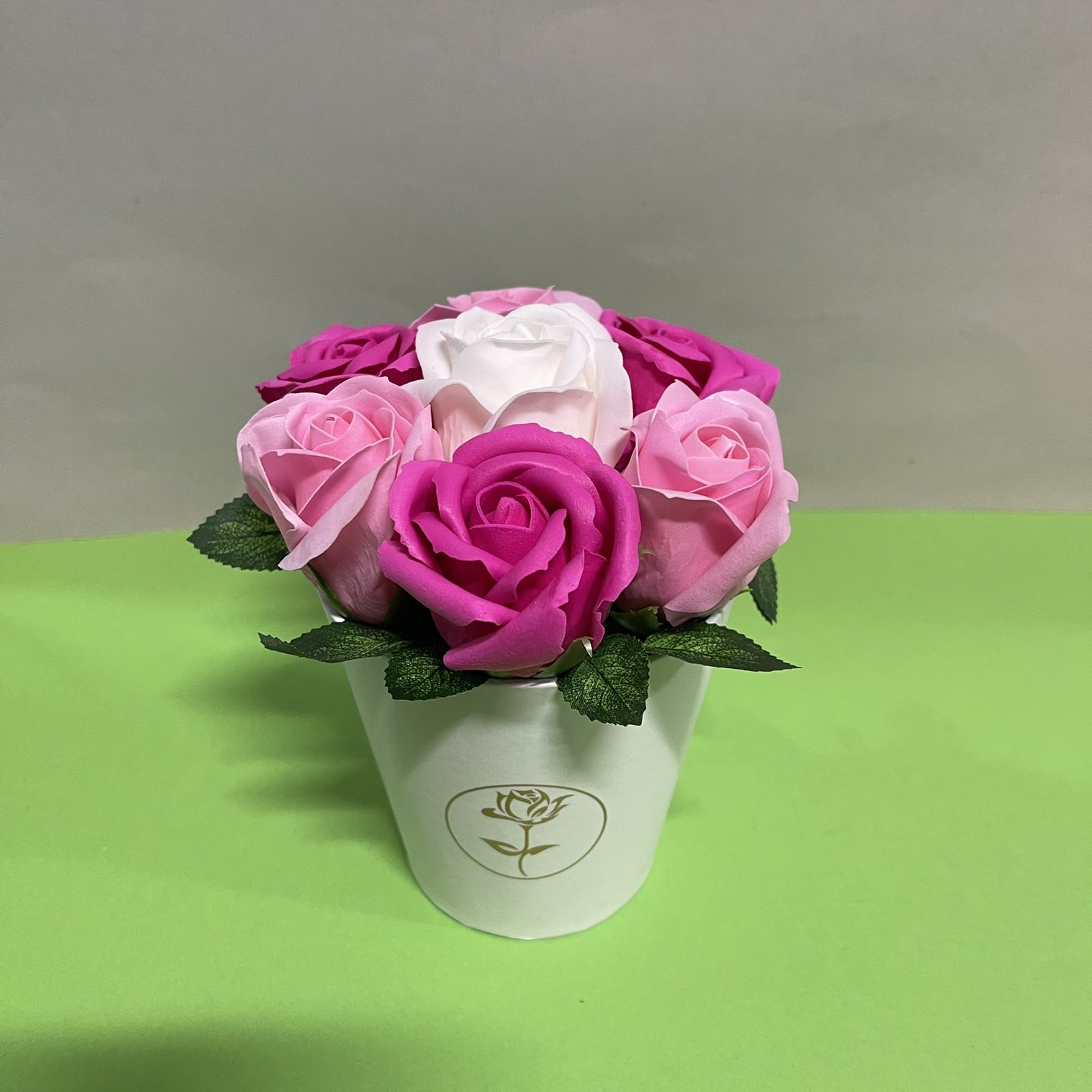 Muilo gėlių puokštė „Balta 7”