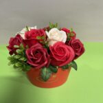 Muilo gėlių puokštė „Raudonas laivelis”-16