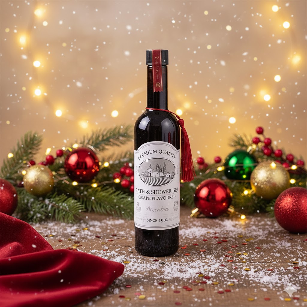 „Red Wine” kūno prausiklis vyno formos butelyje (530 ml)