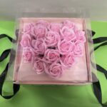 Muilo gėlių puokštė „Love PINK”-1