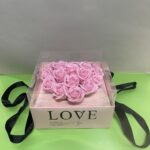 Muilo gėlių puokštė „Love PINK”